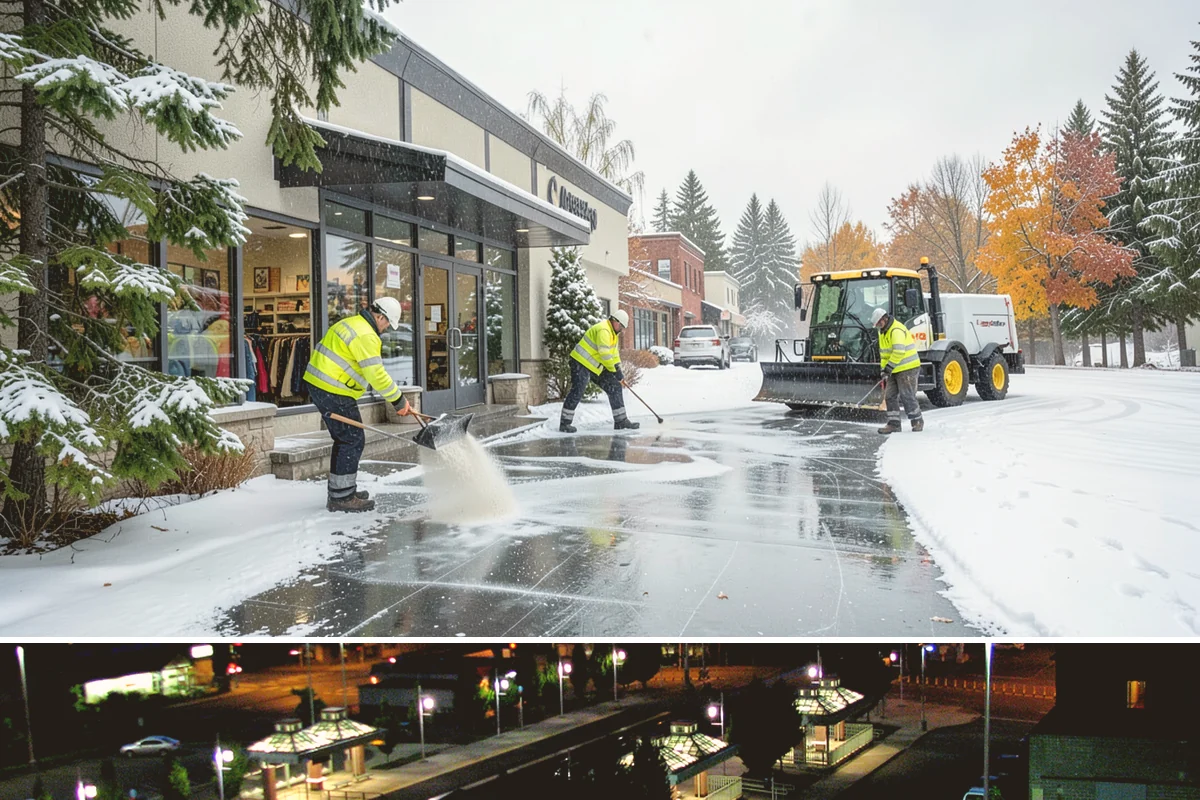 Stair Snow Removal in Auburn, King County, WA - Stairs demand clearing from the first snowfall through late-winter mornings when melt refreezes into invisible glaze on each...