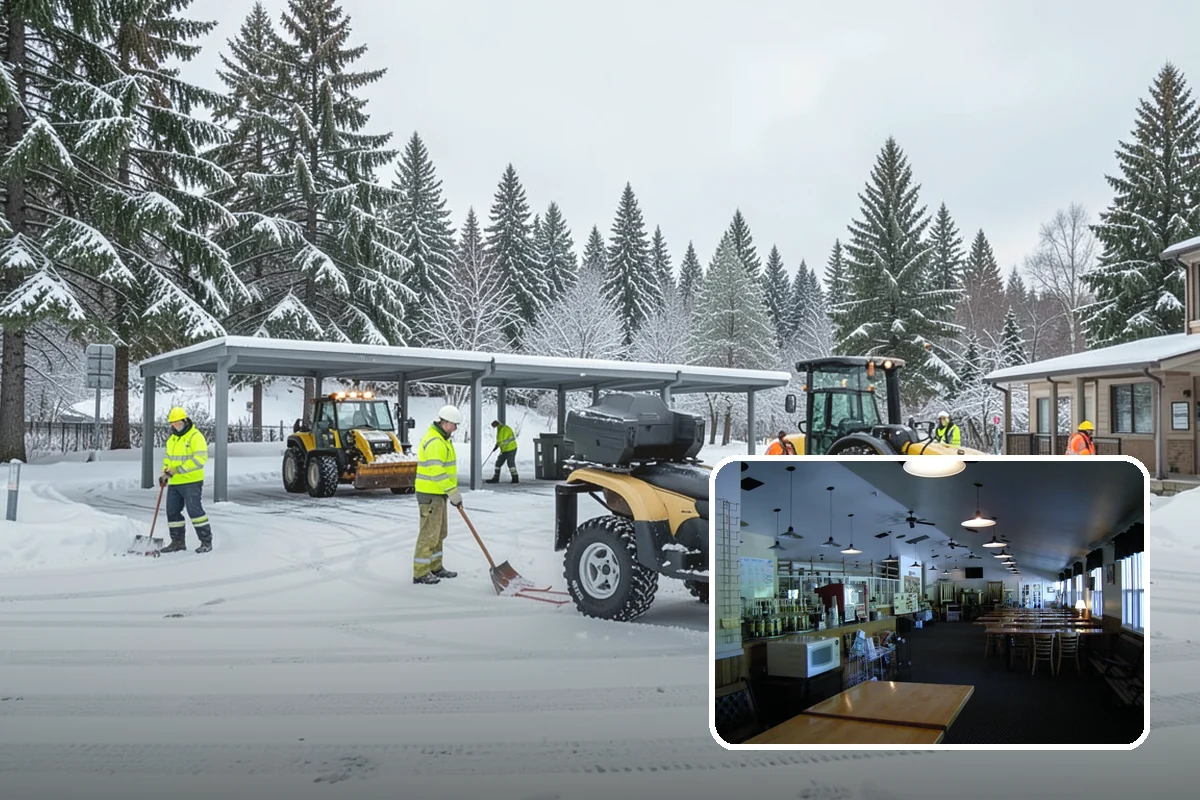 Stair Snow Removal in Black Diamond, King County, WA - Exposes every step edge for confident footing