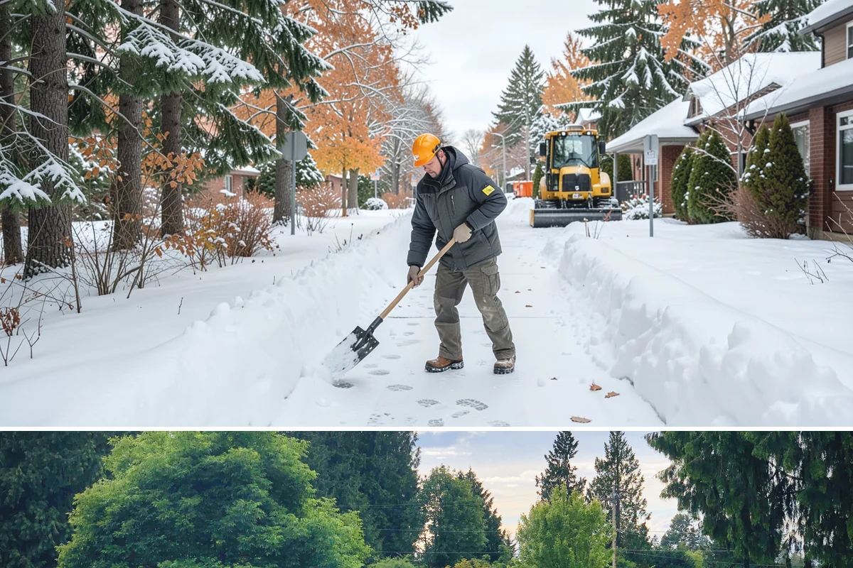 Stair Snow Removal in Bonney Lake, Pierce County, WA - Stairs demand clearing from the first snowfall through late-winter mornings when melt refreezes into invisible glaze on each...