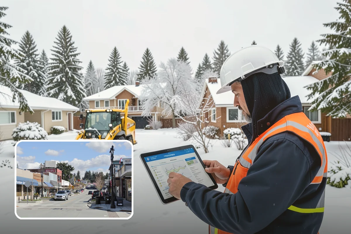 Stair Snow Removal in Bothell, King County, WA - Exposes every step edge for confident footing