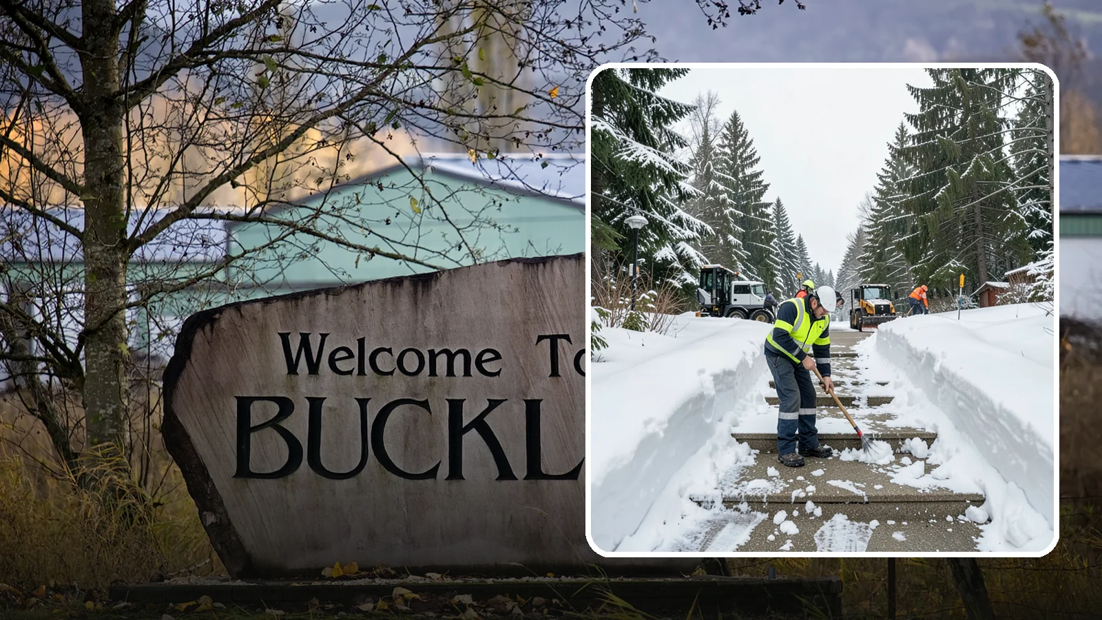 Stair Snow Removal in Buckley, Pierce County, WA - We clear exterior stairs tread by tread so every step is safe underfoot after a snowfall.