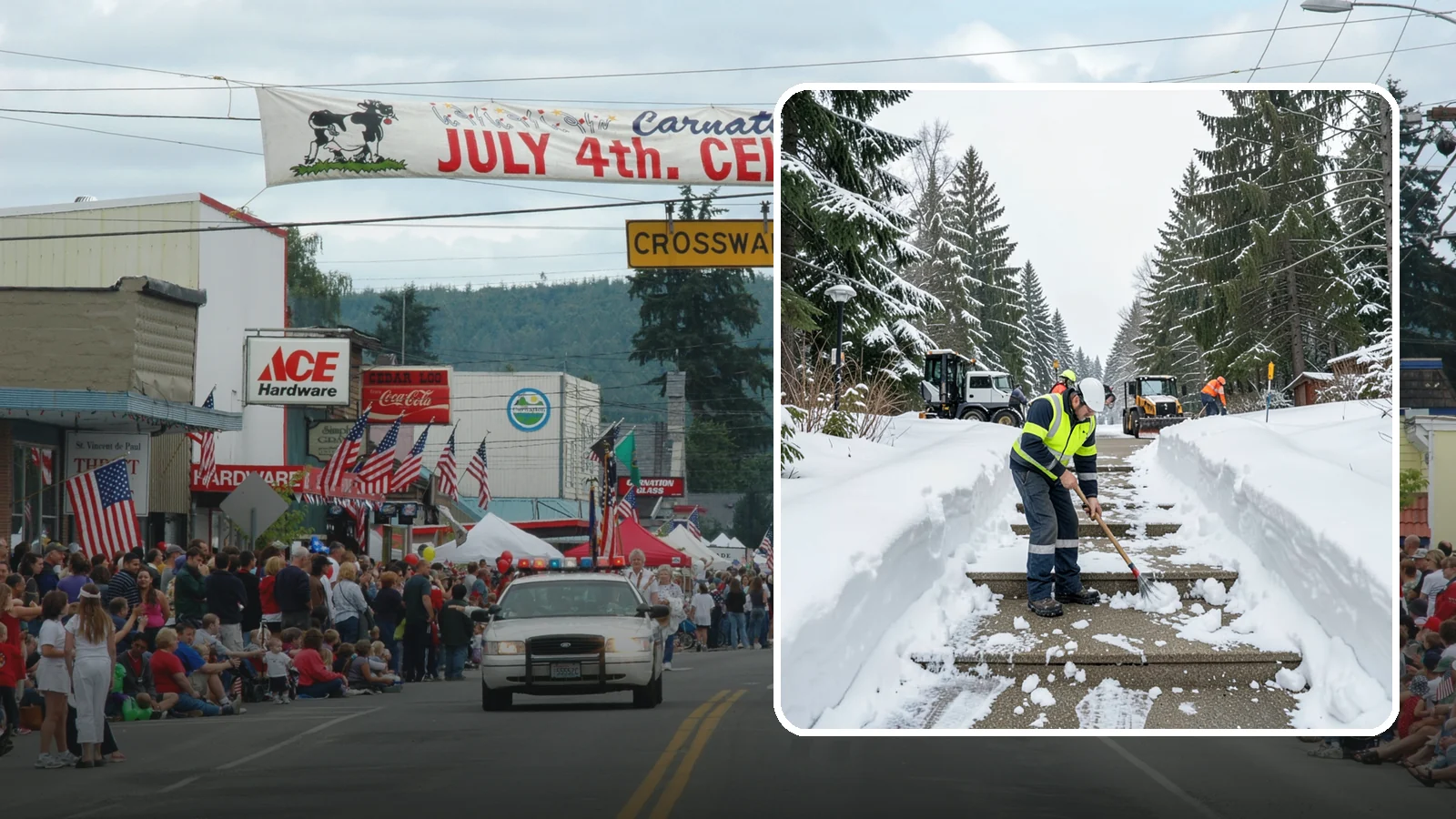 Stair Snow Removal in Carnation, King County, WA - We clear exterior stairs tread by tread so every step is safe underfoot after a snowfall.