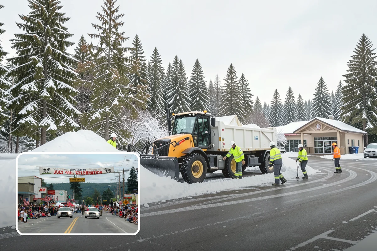 Stair Snow Removal in Carnation, King County, WA - Exposes every step edge for confident footing