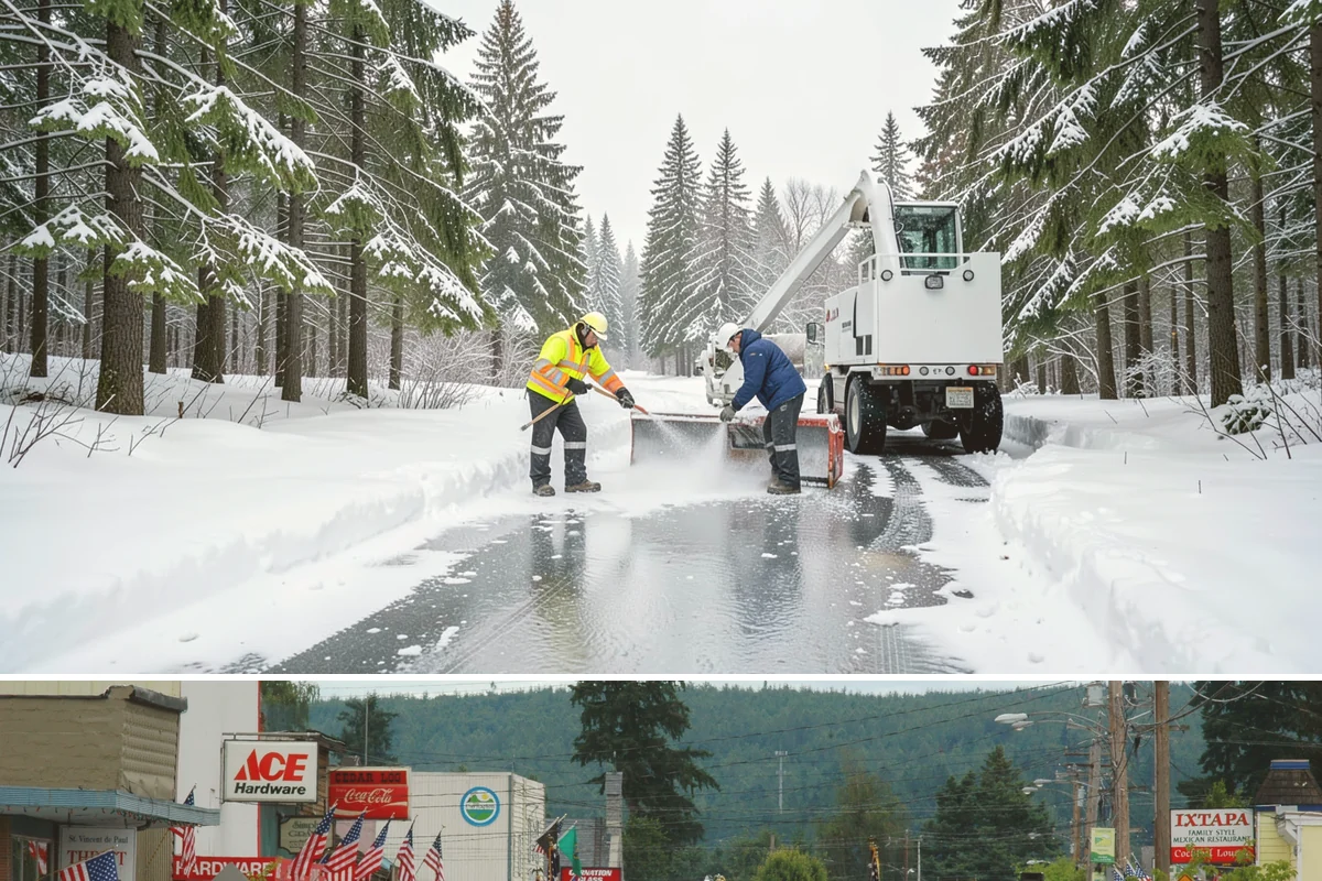 Stair Snow Removal in Carnation, King County, WA - Stairs demand clearing from the first snowfall through late-winter mornings when melt refreezes into invisible glaze on each...