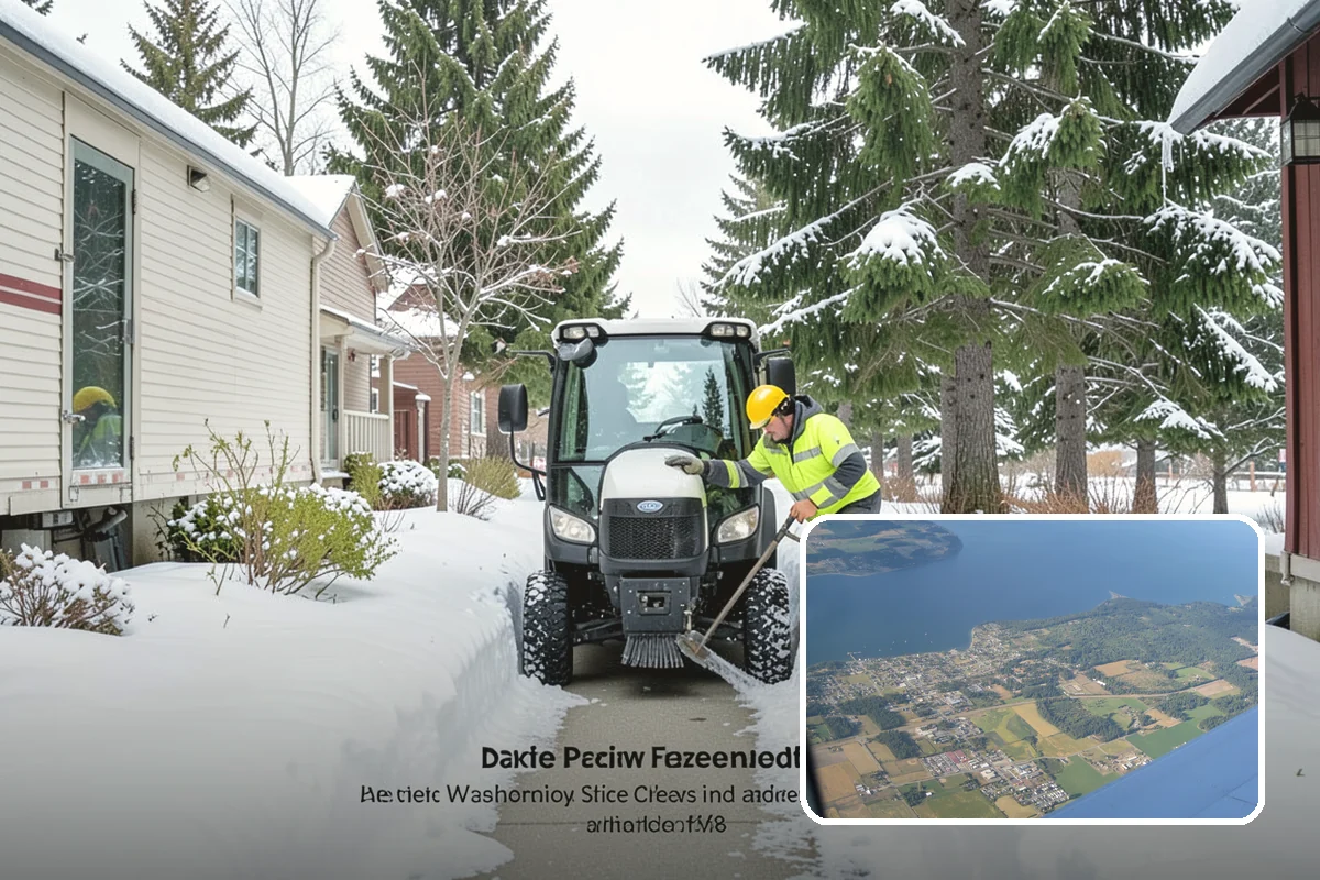 Stair Snow Removal in Coupeville, Island County, WA - Exposes every step edge for confident footing