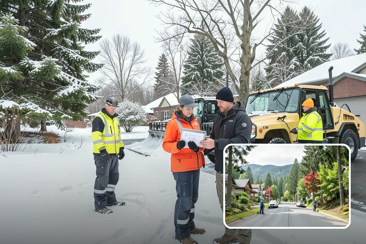 Stair Snow Removal in Darrington, Snohomish County, WA - Exposes every step edge for confident footing