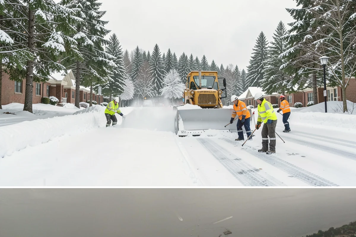 Stair Snow Removal in Des Moines, King County, WA - Stairs demand clearing from the first snowfall through late-winter mornings when melt refreezes into invisible glaze on each...