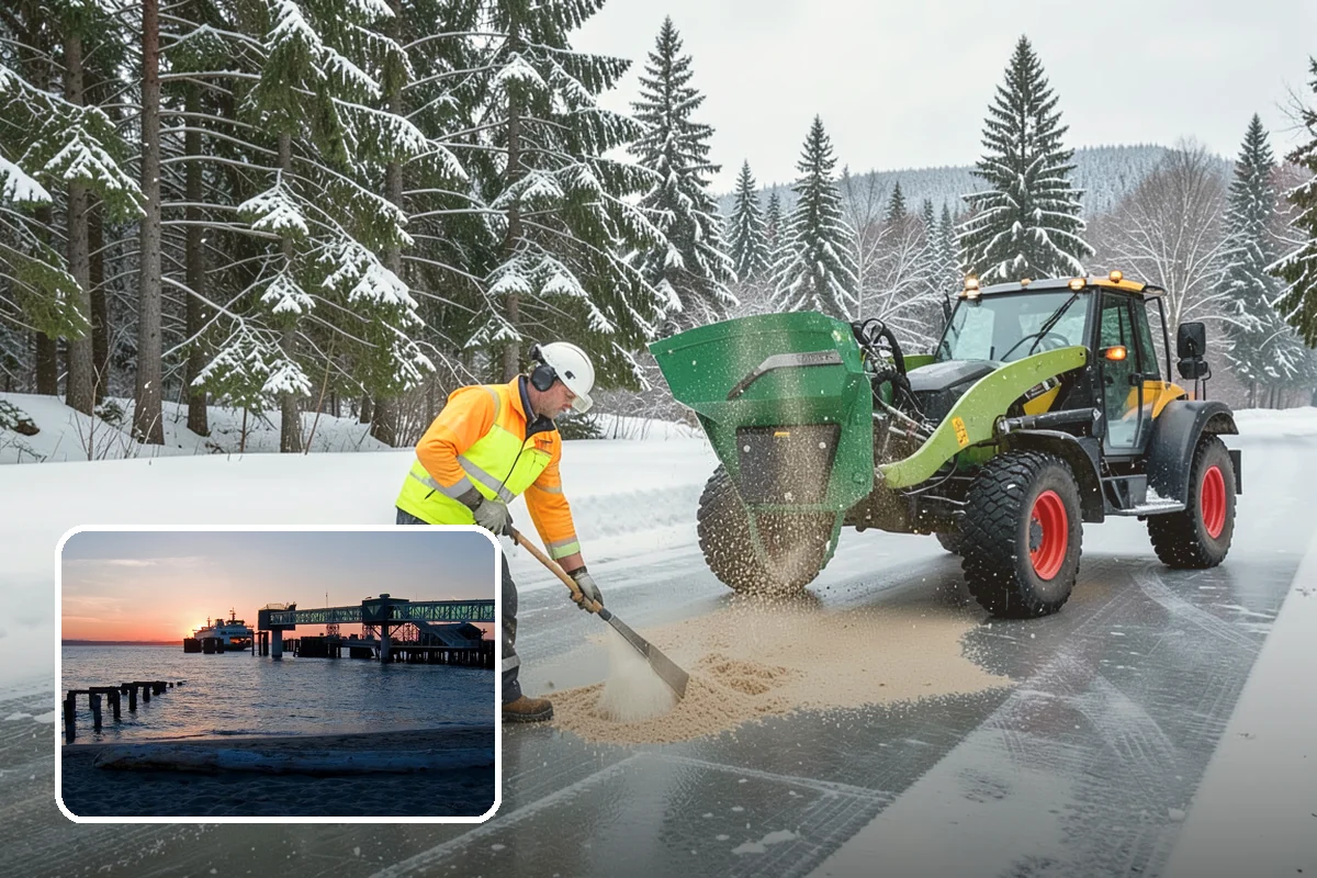 Stair Snow Removal in Edmonds, Snohomish County, WA - Exposes every step edge for confident footing