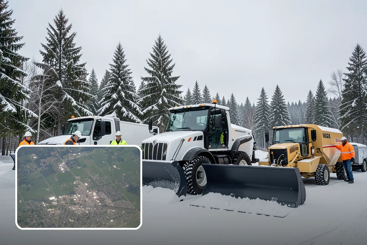 Stair Snow Removal in Enumclaw, King County, WA - Exposes every step edge for confident footing