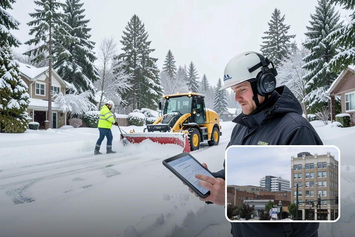 Stair Snow Removal in Everett, Snohomish County, WA - Exposes every step edge for confident footing