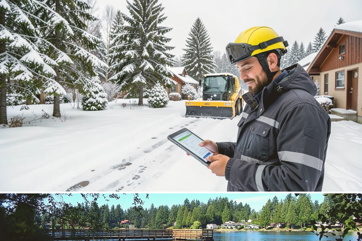 Stair Snow Removal in Federal Way, King County, WA - Stairs demand clearing from the first snowfall through late-winter mornings when melt refreezes into invisible glaze on each...