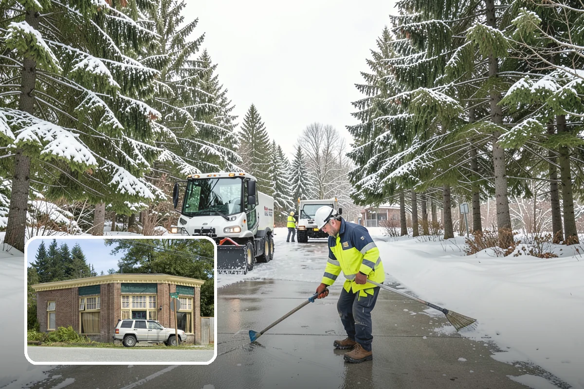 Stair Snow Removal in Hamilton, Skagit County, WA - Exposes every step edge for confident footing