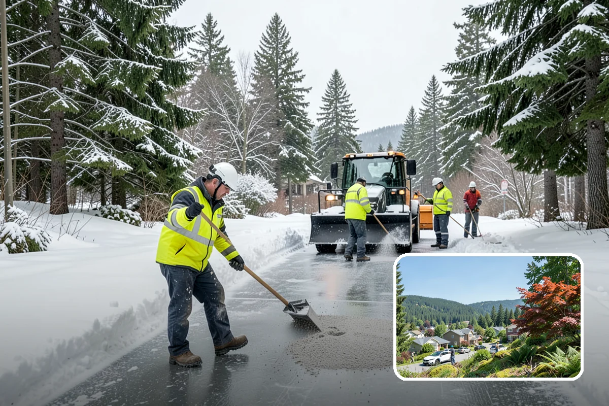 Stair Snow Removal in Index, Snohomish County, WA - Exposes every step edge for confident footing