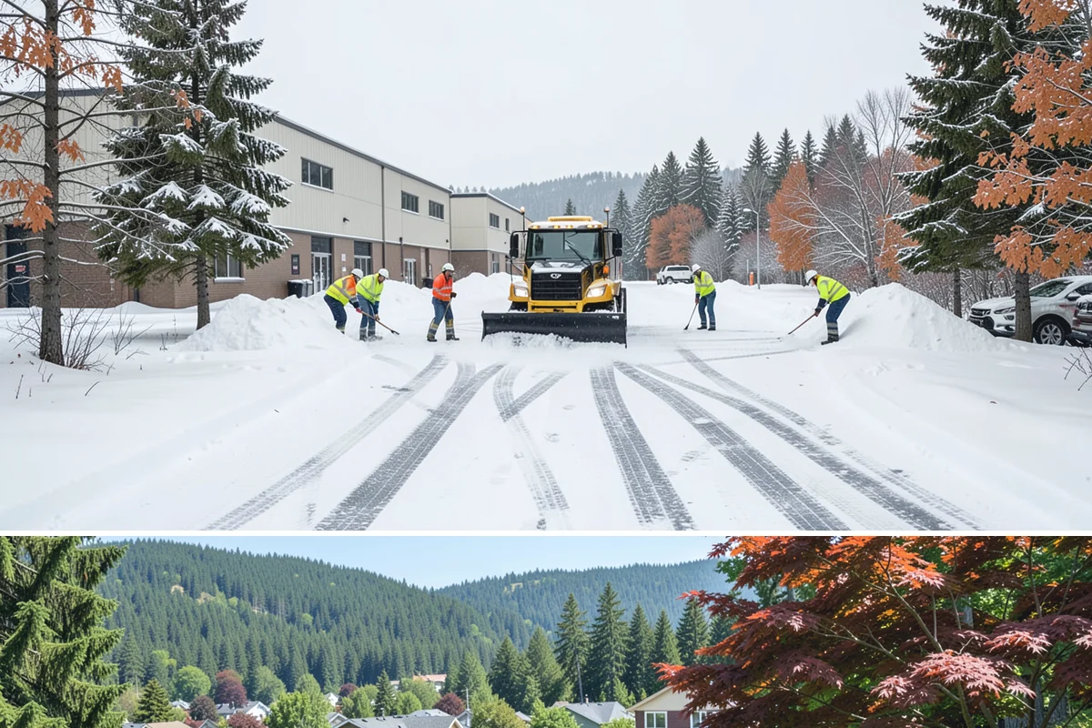 Stair Snow Removal in Index, Snohomish County, WA - Stairs demand clearing from the first snowfall through late-winter mornings when melt refreezes into invisible glaze on each...