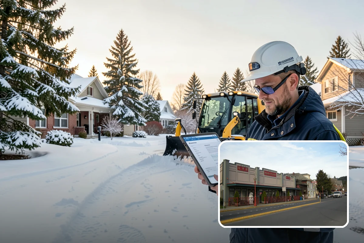 Stair Snow Removal in Issaquah, King County, WA - Exposes every step edge for confident footing