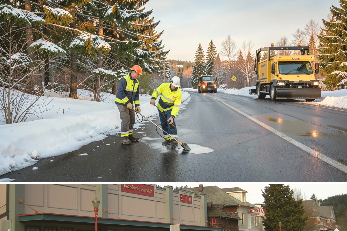 Stair Snow Removal in Issaquah, King County, WA - Stairs demand clearing from the first snowfall through late-winter mornings when melt refreezes into invisible glaze on each...