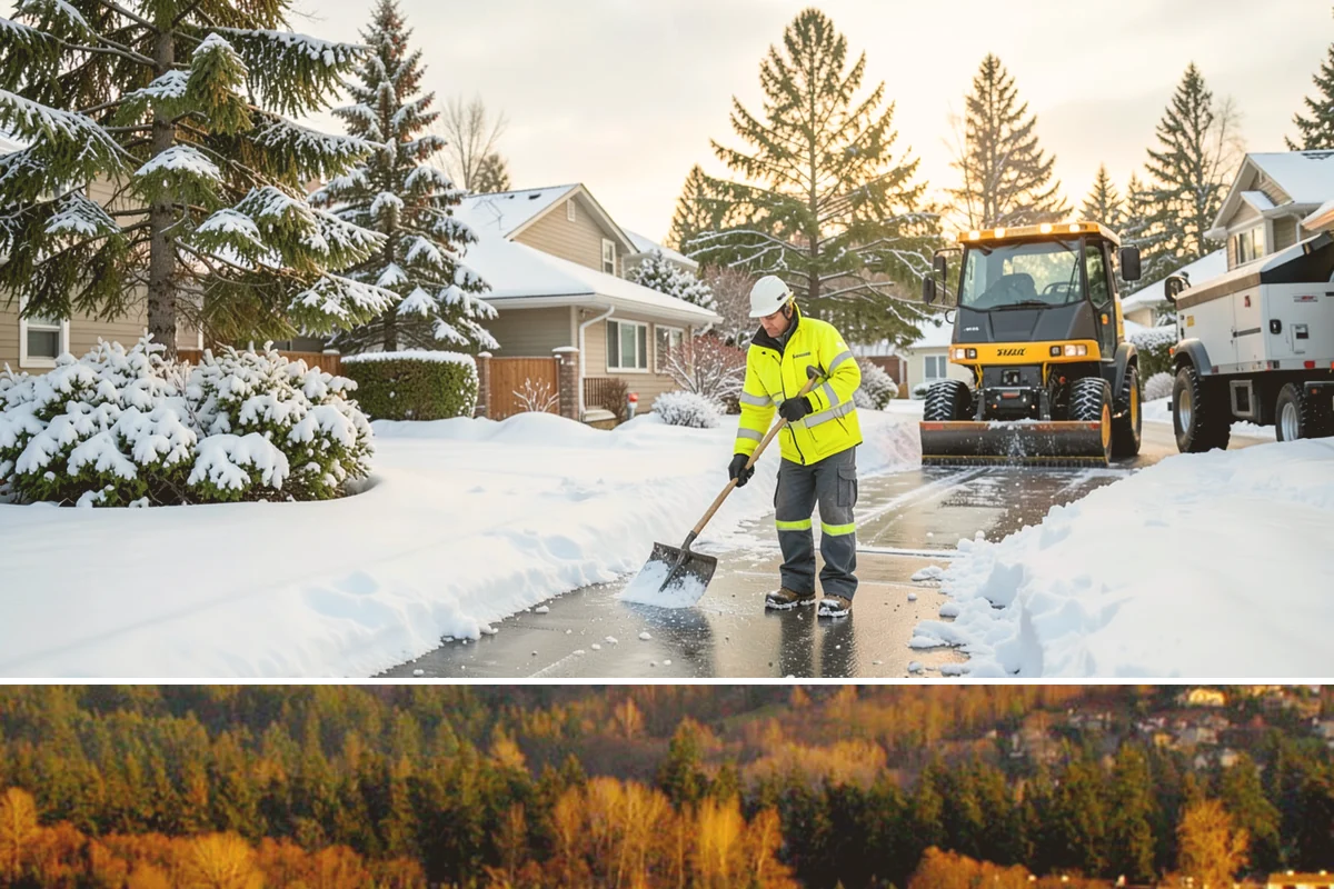 Stair Snow Removal in Kenmore, King County, WA - Stairs demand clearing from the first snowfall through late-winter mornings when melt refreezes into invisible glaze on each...