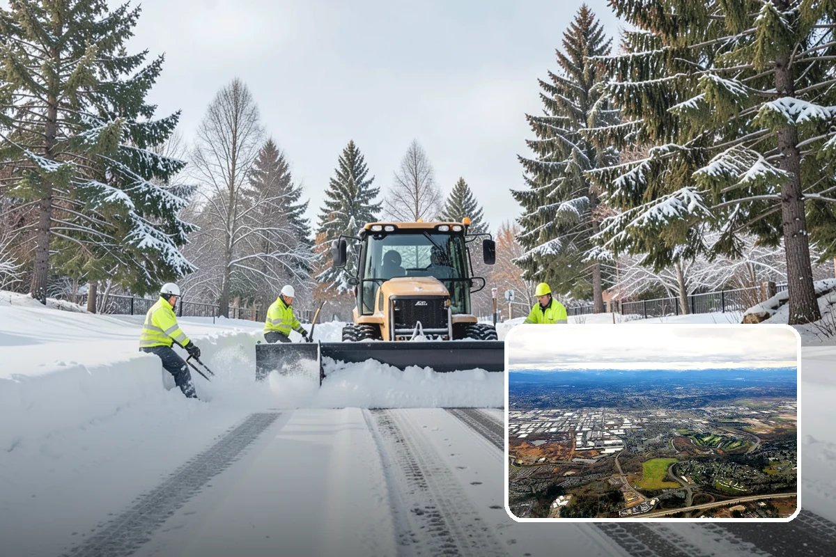 Stair Snow Removal in Kent, King County, WA - Exposes every step edge for confident footing
