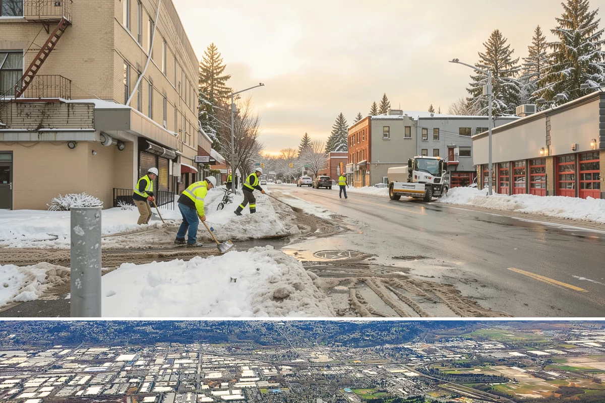 Stair Snow Removal in Kent, King County, WA - Stairs demand clearing from the first snowfall through late-winter mornings when melt refreezes into invisible glaze on each...