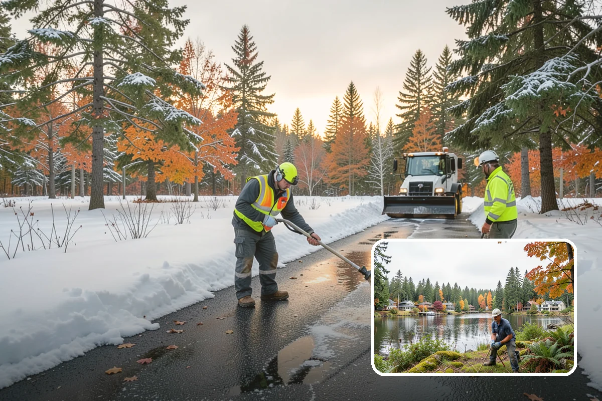 Stair Snow Removal in La Conner, Skagit County, WA - Exposes every step edge for confident footing