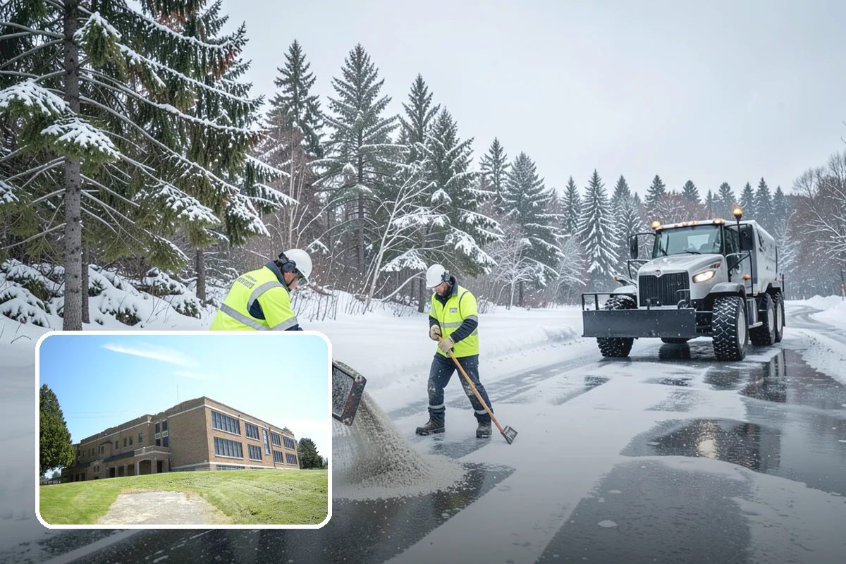 Stair Snow Removal in Maple Valley, King County, WA - Exposes every step edge for confident footing