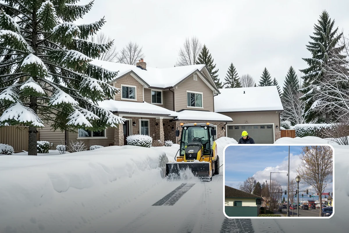 Stair Snow Removal in Marysville, Snohomish County, WA - Exposes every step edge for confident footing