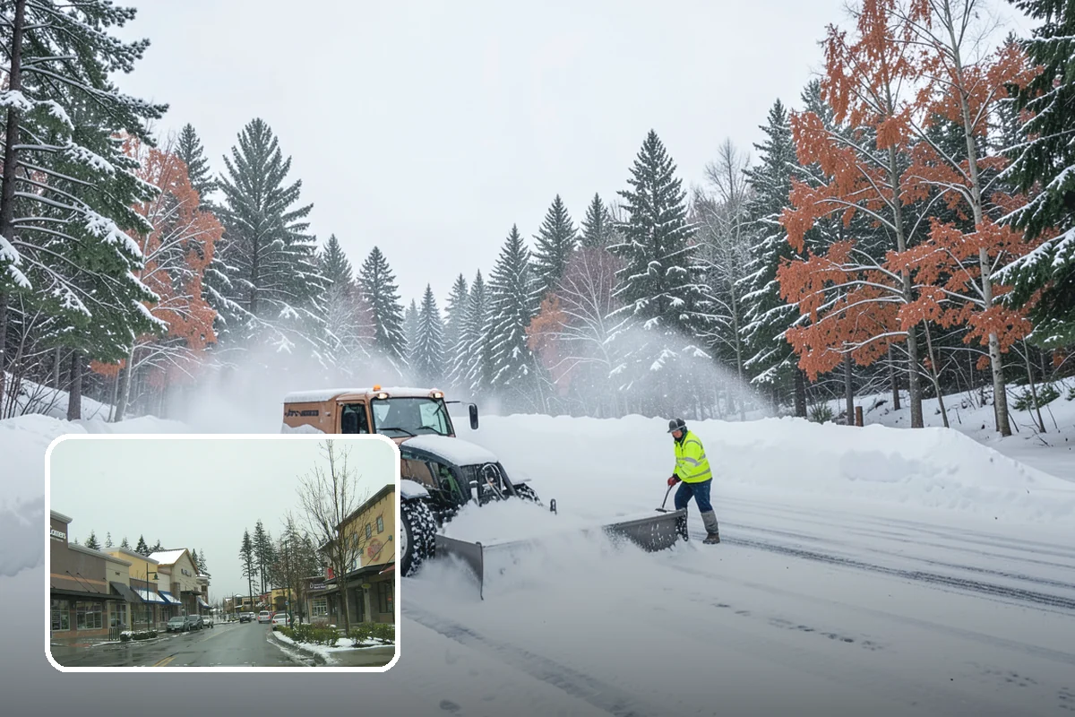 Stair Snow Removal in Mill Creek, Snohomish County, WA - Exposes every step edge for confident footing