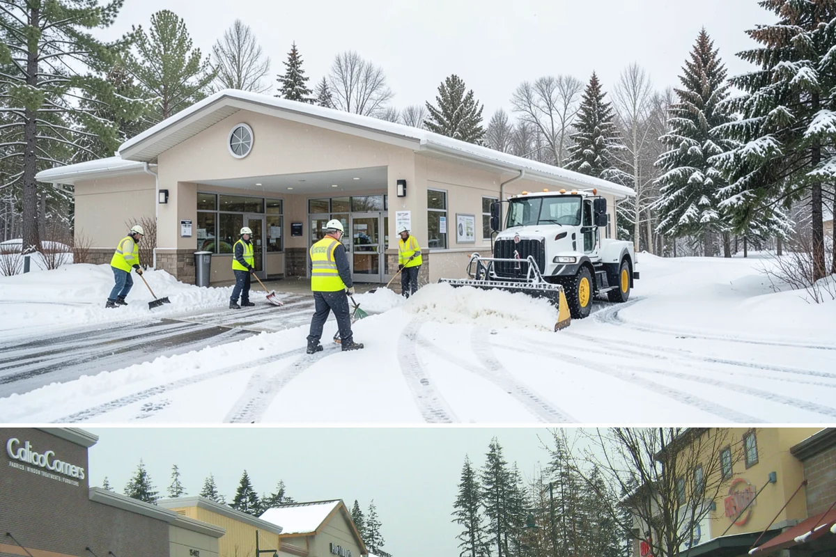 Stair Snow Removal in Mill Creek, Snohomish County, WA - Stairs demand clearing from the first snowfall through late-winter mornings when melt refreezes into invisible glaze on each...