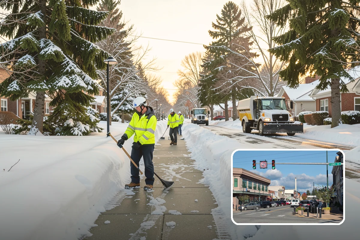 Stair Snow Removal in Monroe, Snohomish County, WA - Exposes every step edge for confident footing