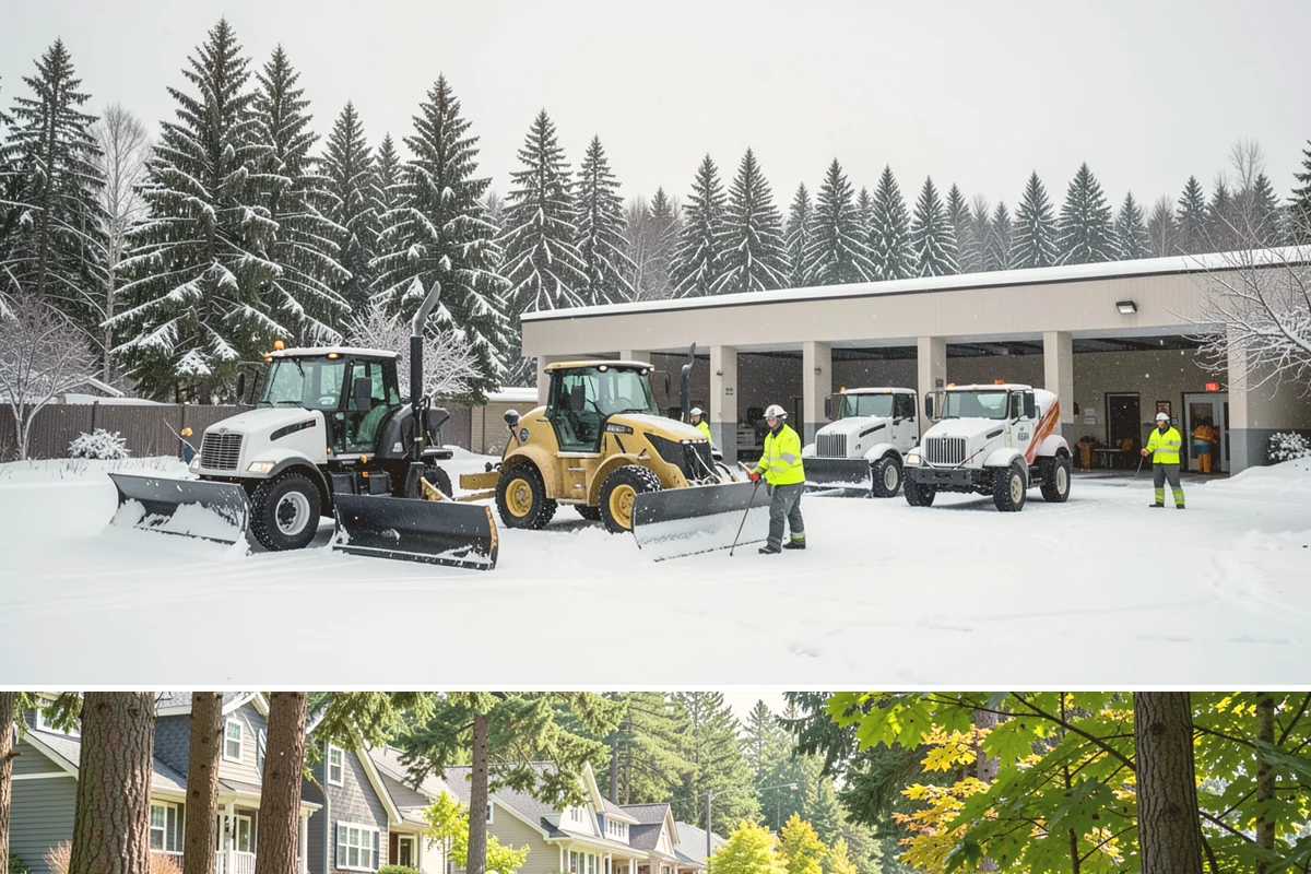 Stair Snow Removal in Normandy Park, King County, WA - Stairs demand clearing from the first snowfall through late-winter mornings when melt refreezes into invisible glaze on each...
