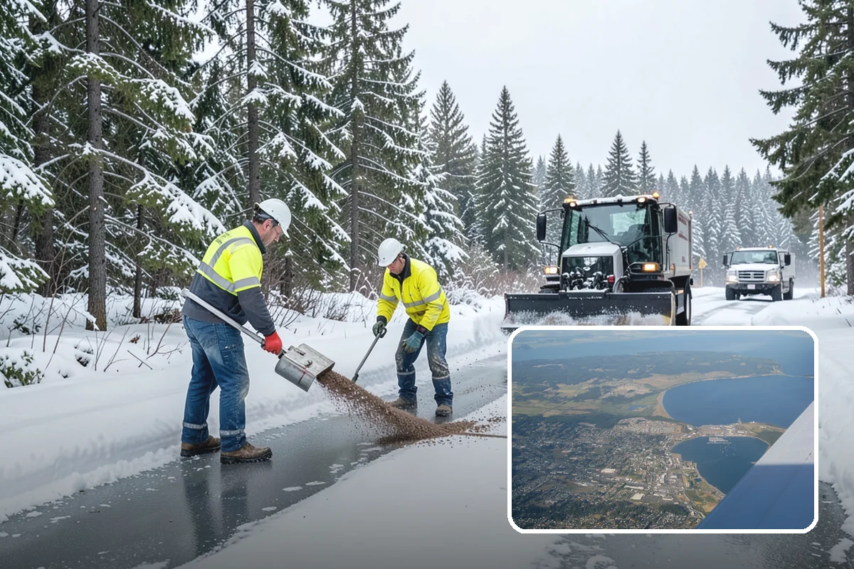 Stair Snow Removal in Oak Harbor, Island County, WA - Exposes every step edge for confident footing