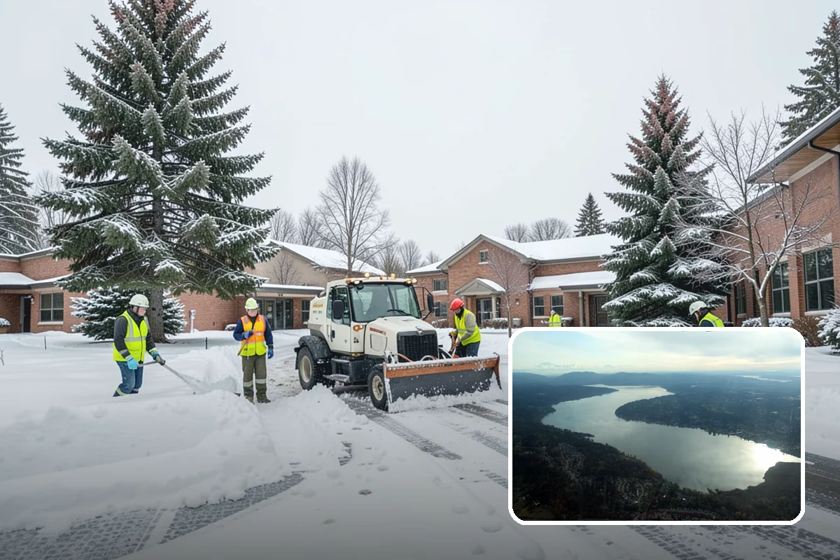 Stair Snow Removal in Sammamish, King County, WA - Exposes every step edge for confident footing