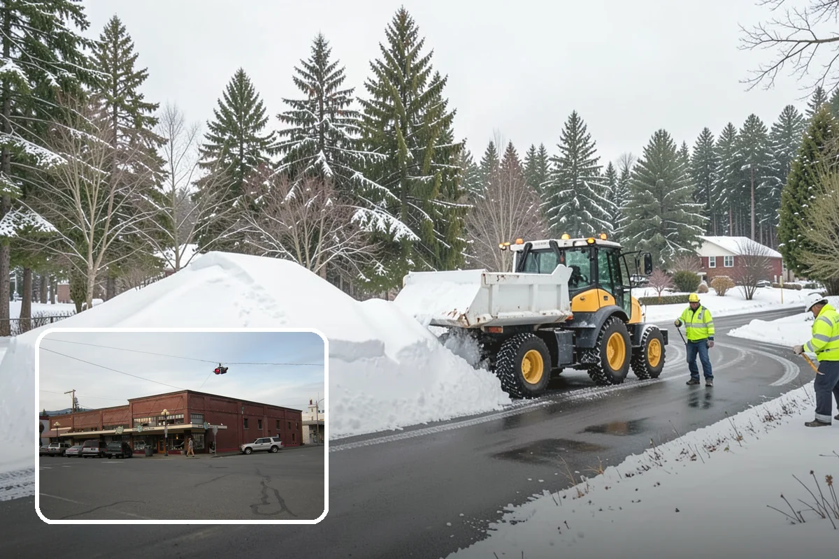 Stair Snow Removal in Sedro-Woolley, Skagit County, WA - Exposes every step edge for confident footing