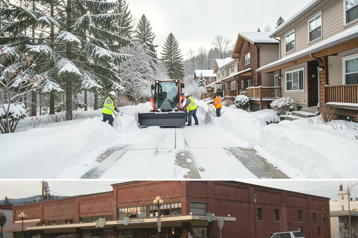 Stair Snow Removal in Sedro-Woolley, Skagit County, WA - Stairs demand clearing from the first snowfall through late-winter mornings when melt refreezes into invisible glaze on each...