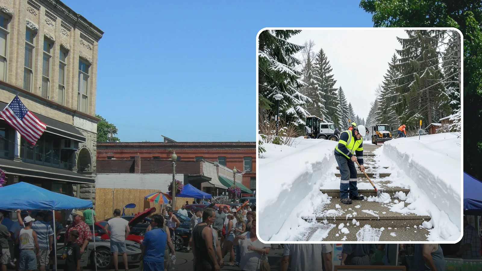 Stair Snow Removal in Snohomish, Snohomish County, WA - We clear exterior stairs tread by tread so every step is safe underfoot after a snowfall.