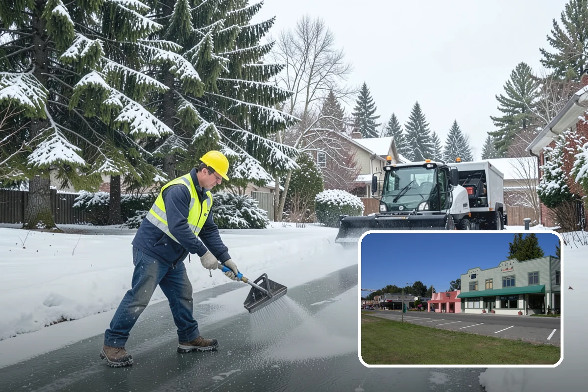 Stair Snow Removal in Snoqualmie, King County, WA - Exposes every step edge for confident footing