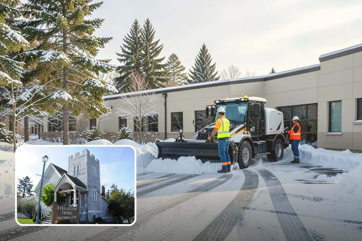 Stair Snow Removal in Steilacoom, Pierce County, WA - Exposes every step edge for confident footing