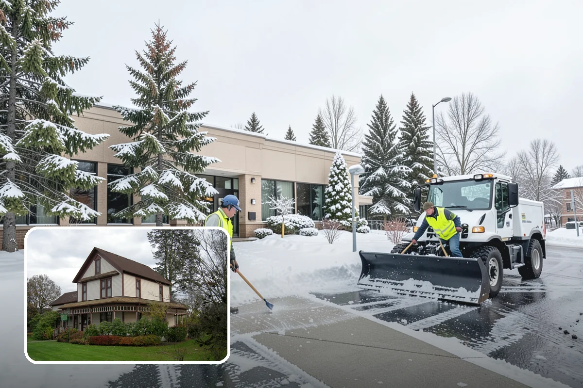Stair Snow Removal in Sumner, Pierce County, WA - Exposes every step edge for confident footing