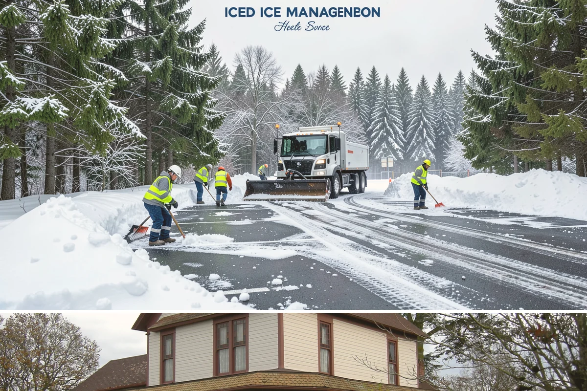 Stair Snow Removal in Sumner, Pierce County, WA - Stairs demand clearing from the first snowfall through late-winter mornings when melt refreezes into invisible glaze on each...