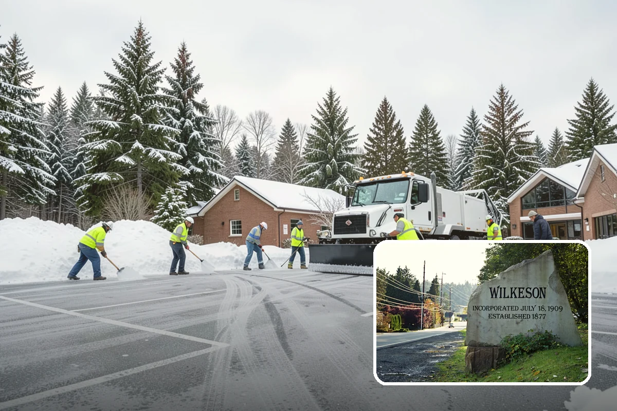 Stair Snow Removal in Wilkeson, Pierce County, WA - Exposes every step edge for confident footing