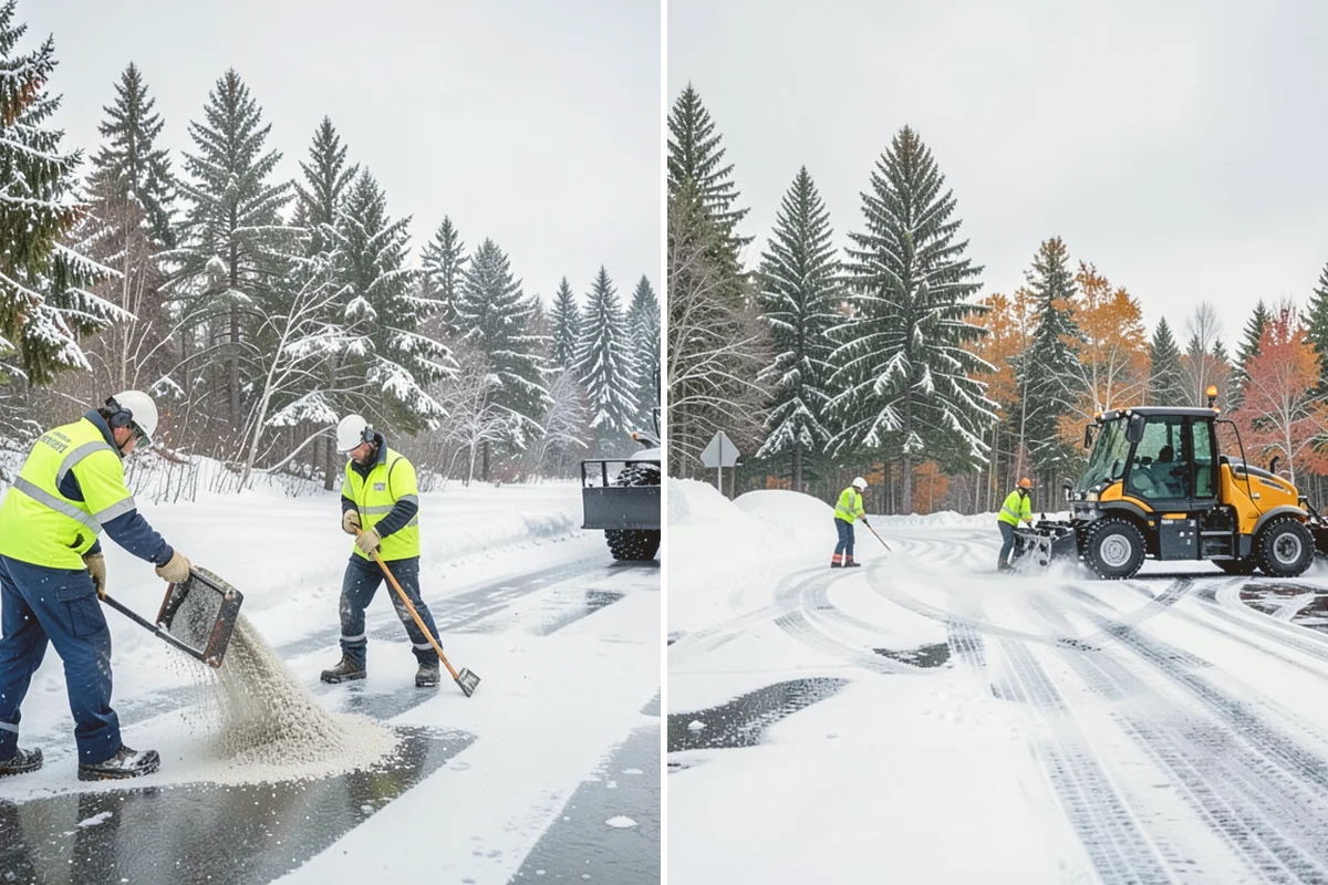 Stairs Deicing in Algona, King County, WA - Inspect each tread and nosing for a refreeze glaze