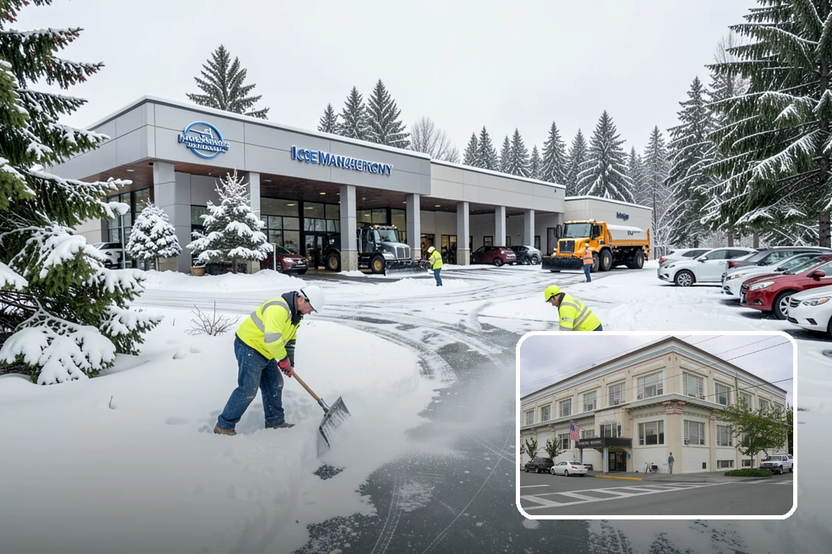 Stairs Deicing in Anacortes, Skagit County, WA - Clears the invisible glaze that shoveling leaves behind