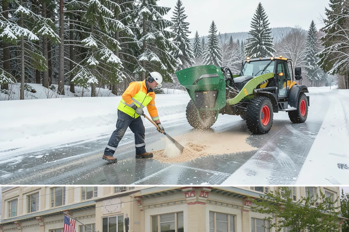 Stairs Deicing in Anacortes, Skagit County, WA - Deice stairs immediately whenever freezing rain or overnight refreeze is expected, most likely December and January in the...