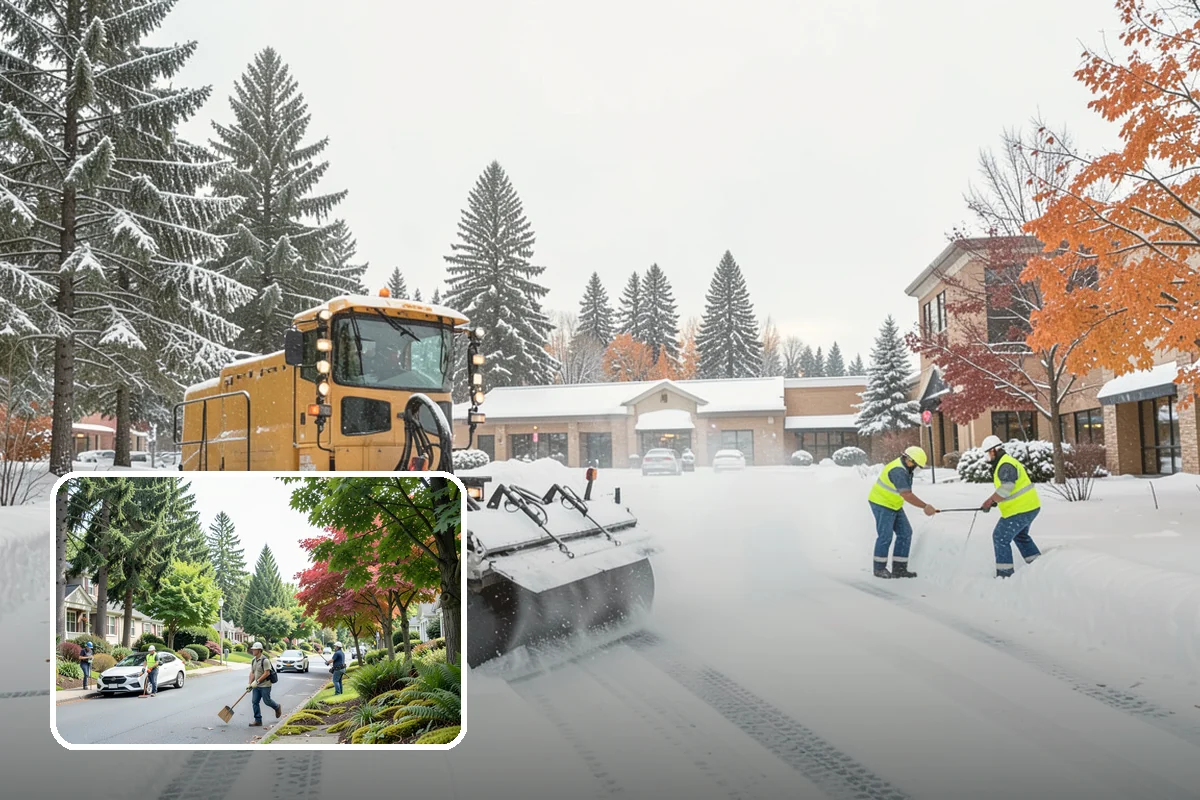 Stairs Deicing in Beaux Arts Village, King County, WA - Clears the invisible glaze that shoveling leaves behind