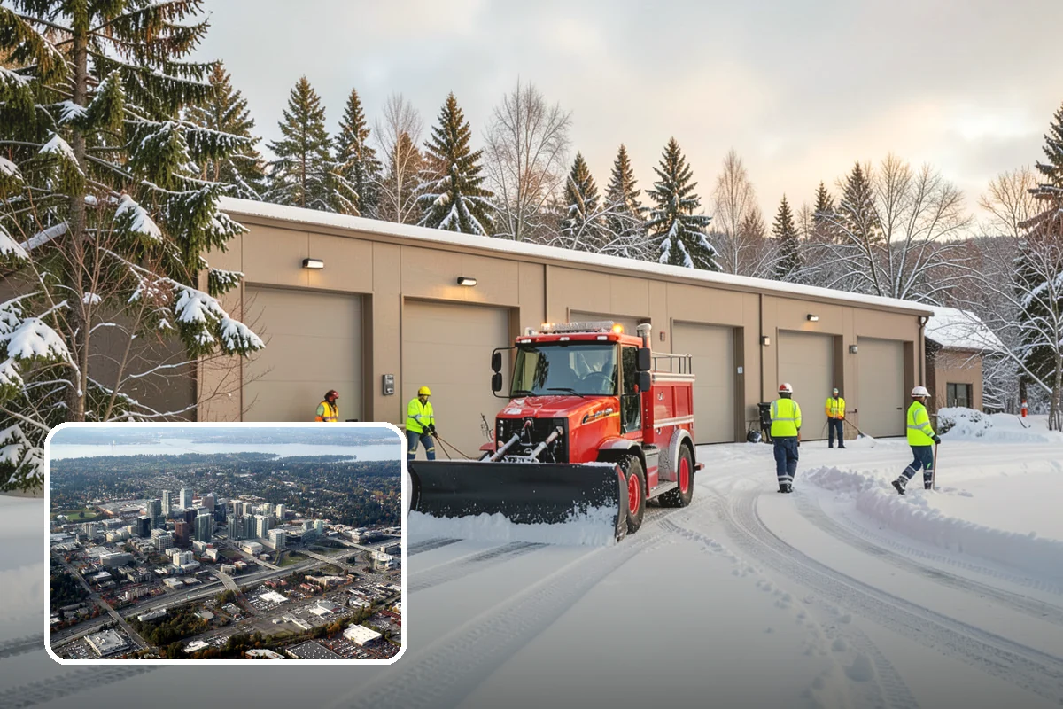 Stairs Deicing in Bellevue, King County, WA - Clears the invisible glaze that shoveling leaves behind
