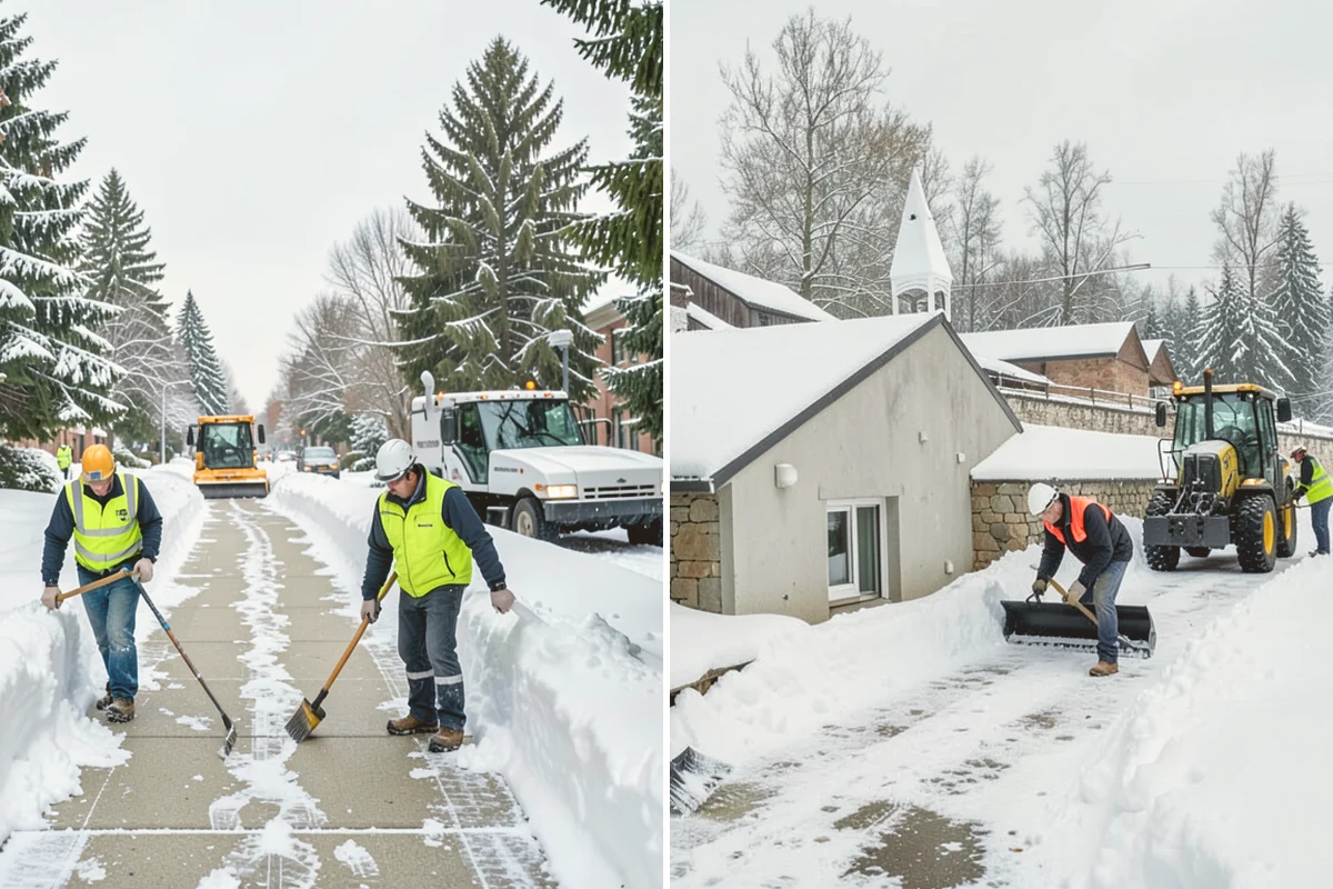 Stairs Deicing in Bellevue, King County, WA - Inspect each tread and nosing for a refreeze glaze