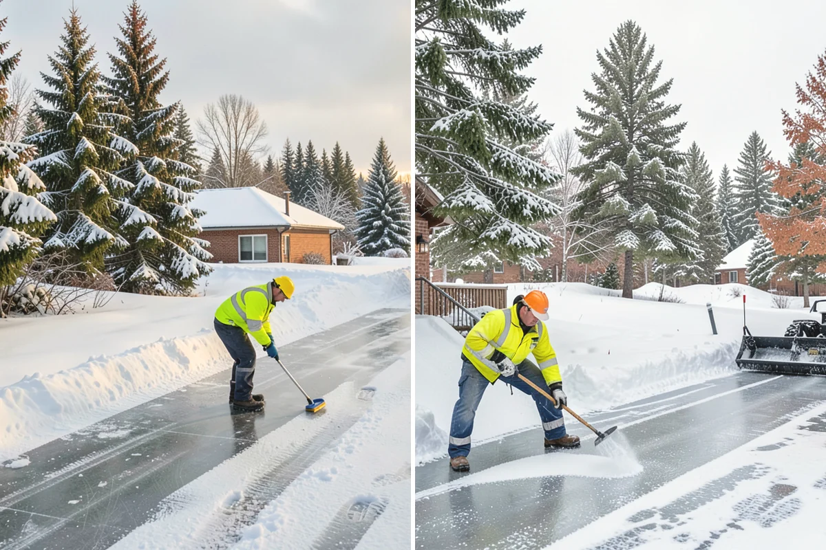 Stairs Deicing in Black Diamond, King County, WA - Inspect each tread and nosing for a refreeze glaze