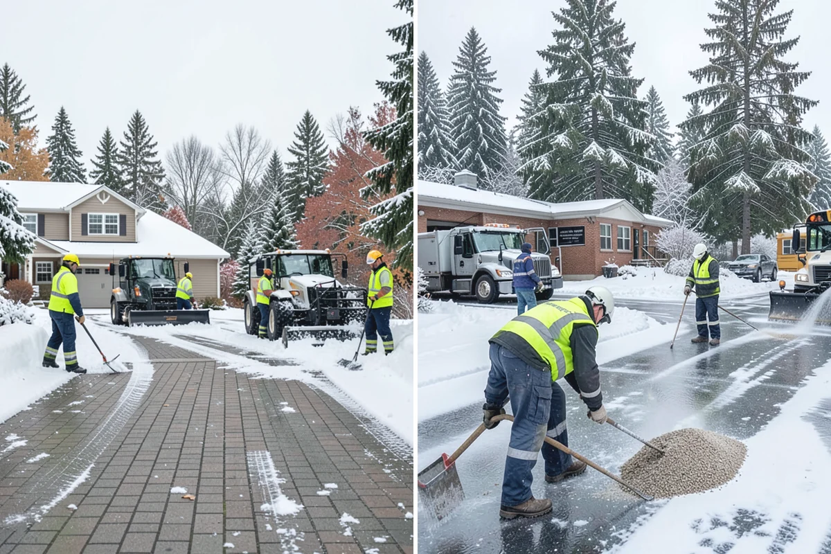 Stairs Deicing in Bonney Lake, Pierce County, WA - Inspect each tread and nosing for a refreeze glaze