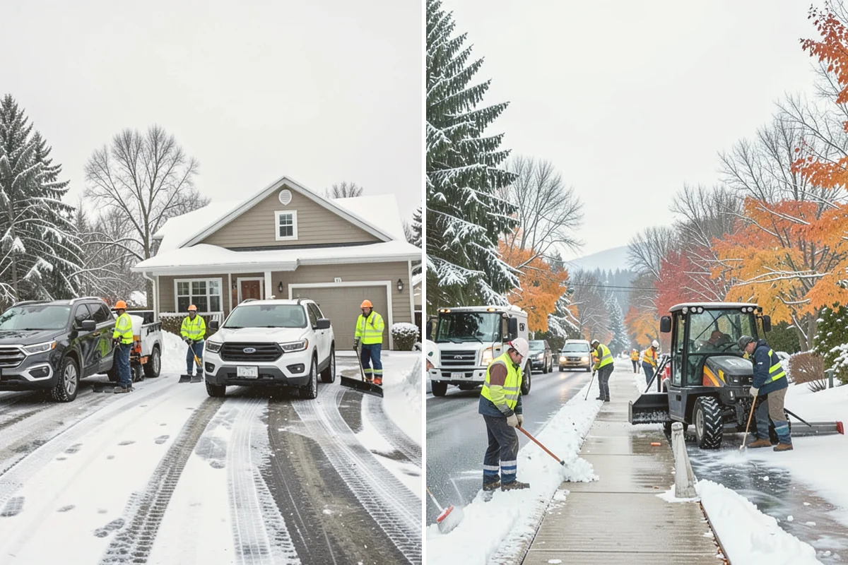 Stairs Deicing in Bothell, King County, WA - Inspect each tread and nosing for a refreeze glaze