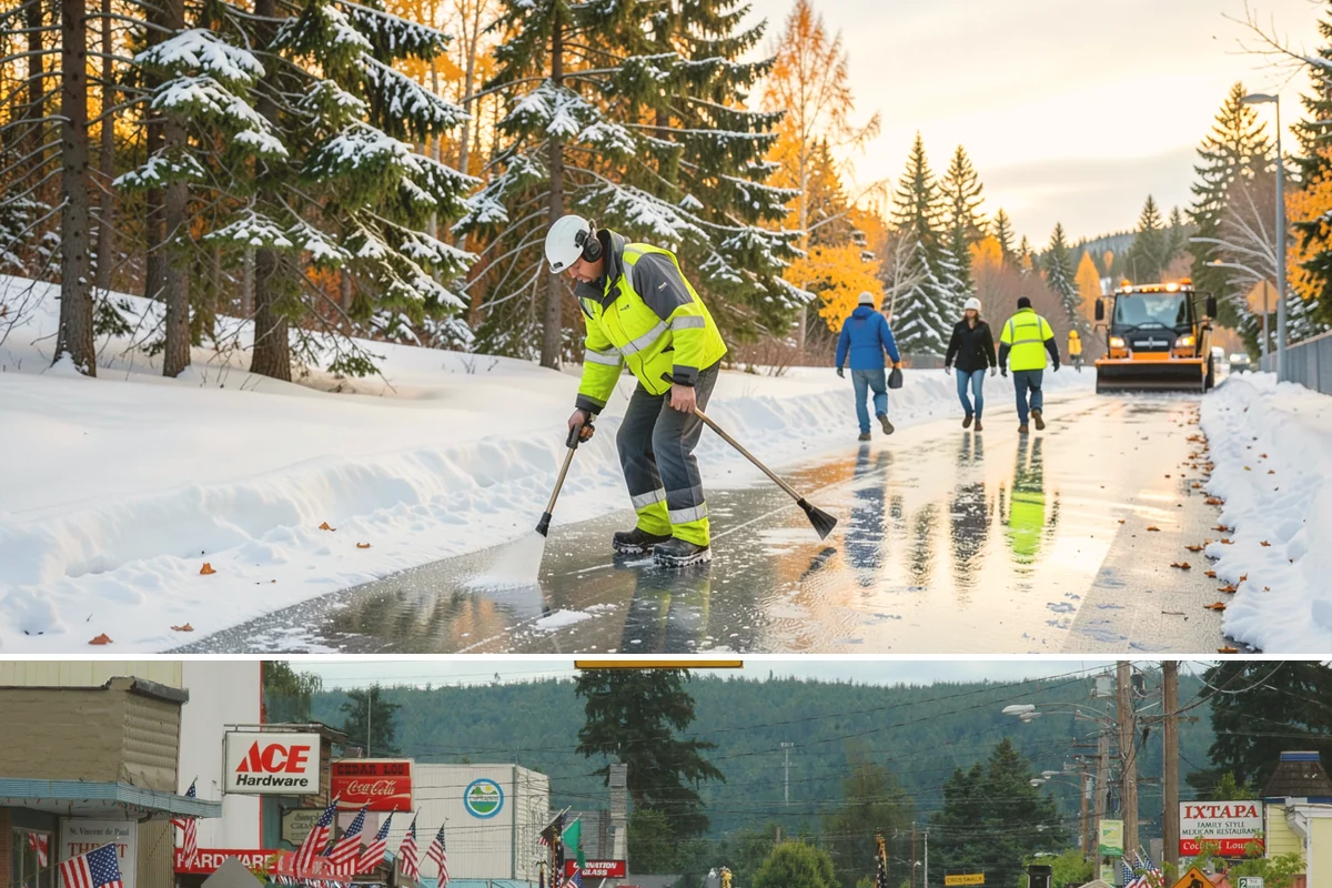Stairs Deicing in Carnation, King County, WA - Deice stairs immediately whenever freezing rain or overnight refreeze is expected, most likely December and January in the...